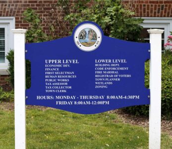 Post Panel Sign