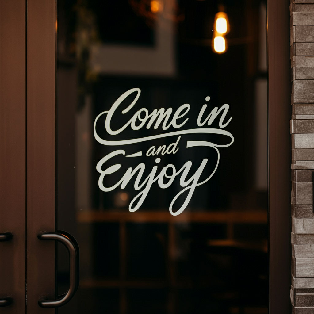 Window or Door Lettering